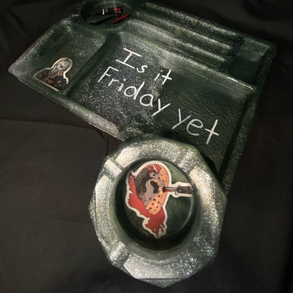Ashtray and Rolling tray